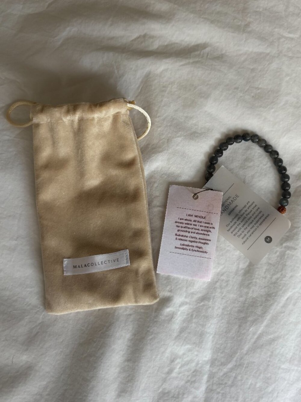Mala Collective beaded bracelet and necklace